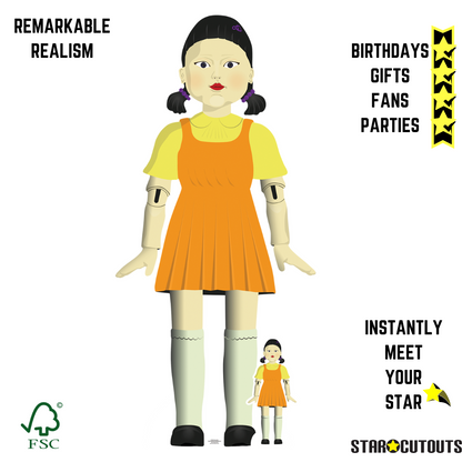 SC1694 Giant Doll Game Inspired Cardboard Cut Out Height 194cm
