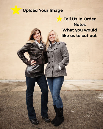 SCCUST2 Custom Cardboard Cutout Double/Wide Maximum Height 6ft 4in