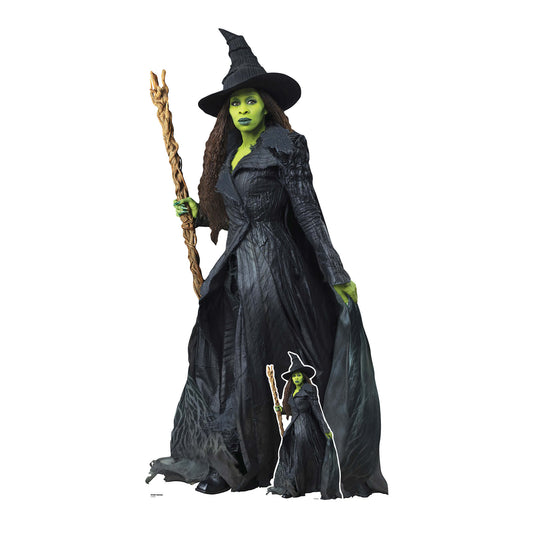 Elphaba Cynthia Erivo Cardboard Cutout Wicked For Good Party Decoration Front With Table Top