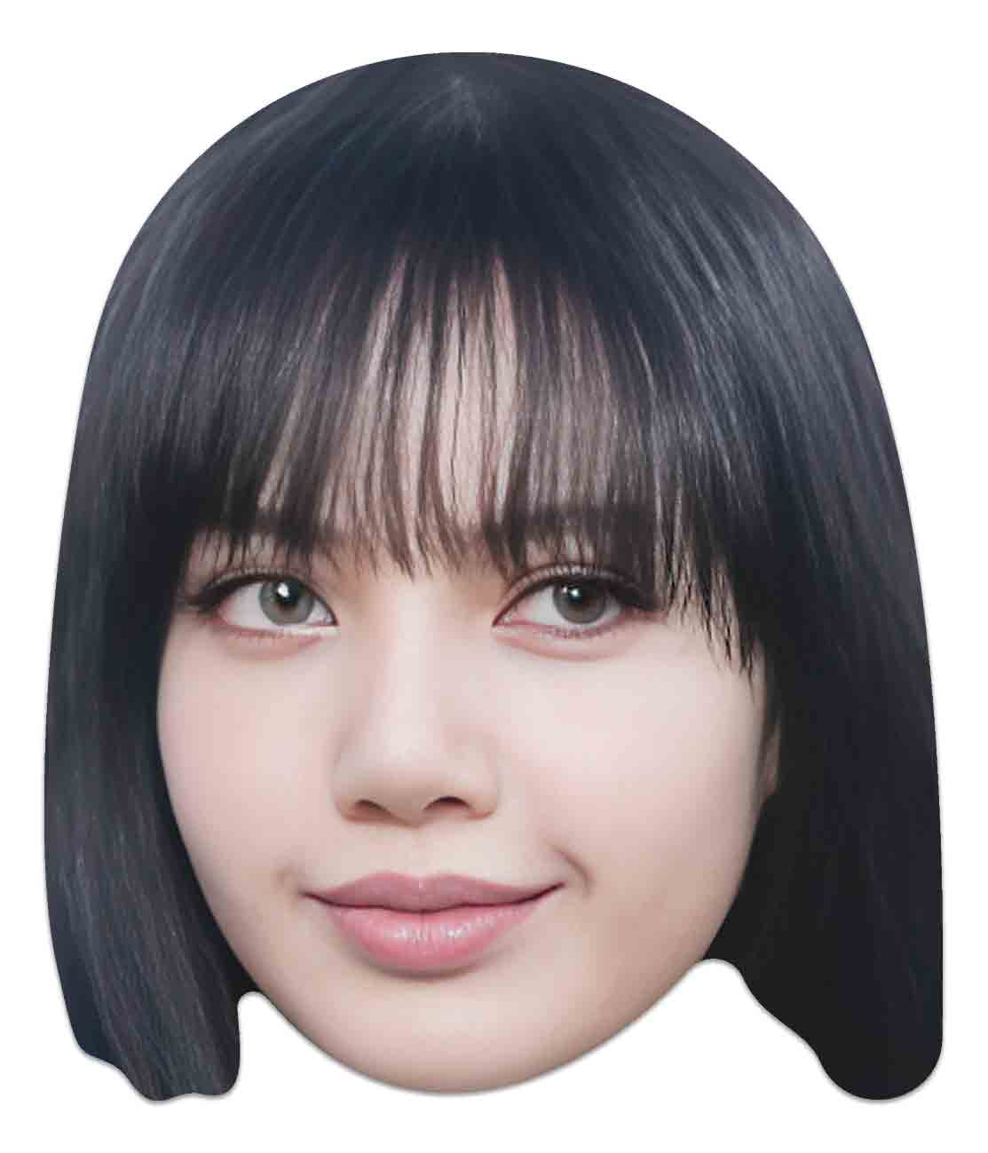 Lisa Black Pink Face Mask Cardboard