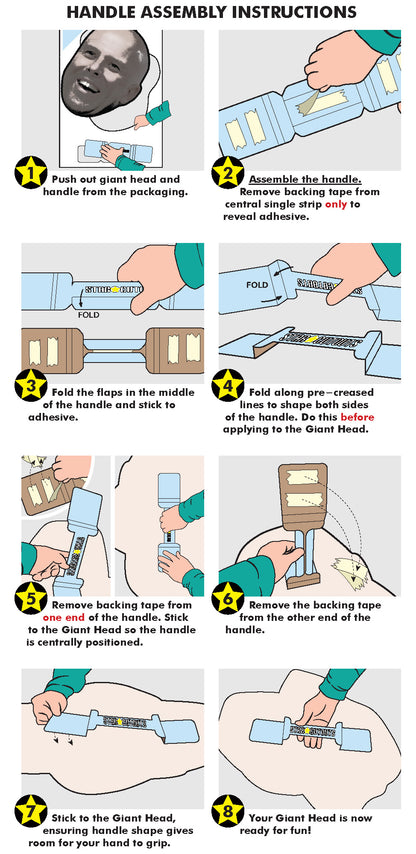 GH016 Arne Slot Giant Head Cardboard Cut Out Height 72cm
