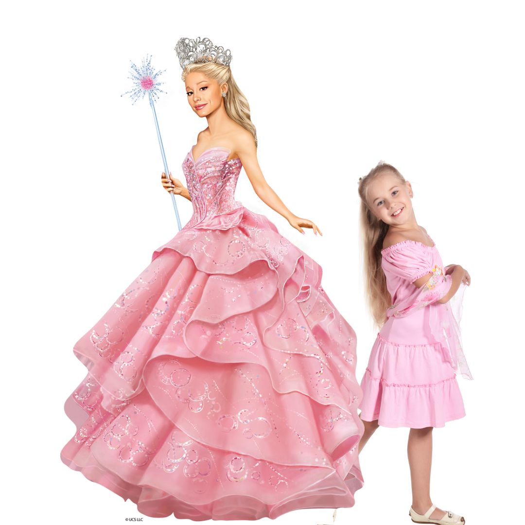 SC4628 Glinda Wicked Pink Witch  Cardboard Cut Out Height 150cm