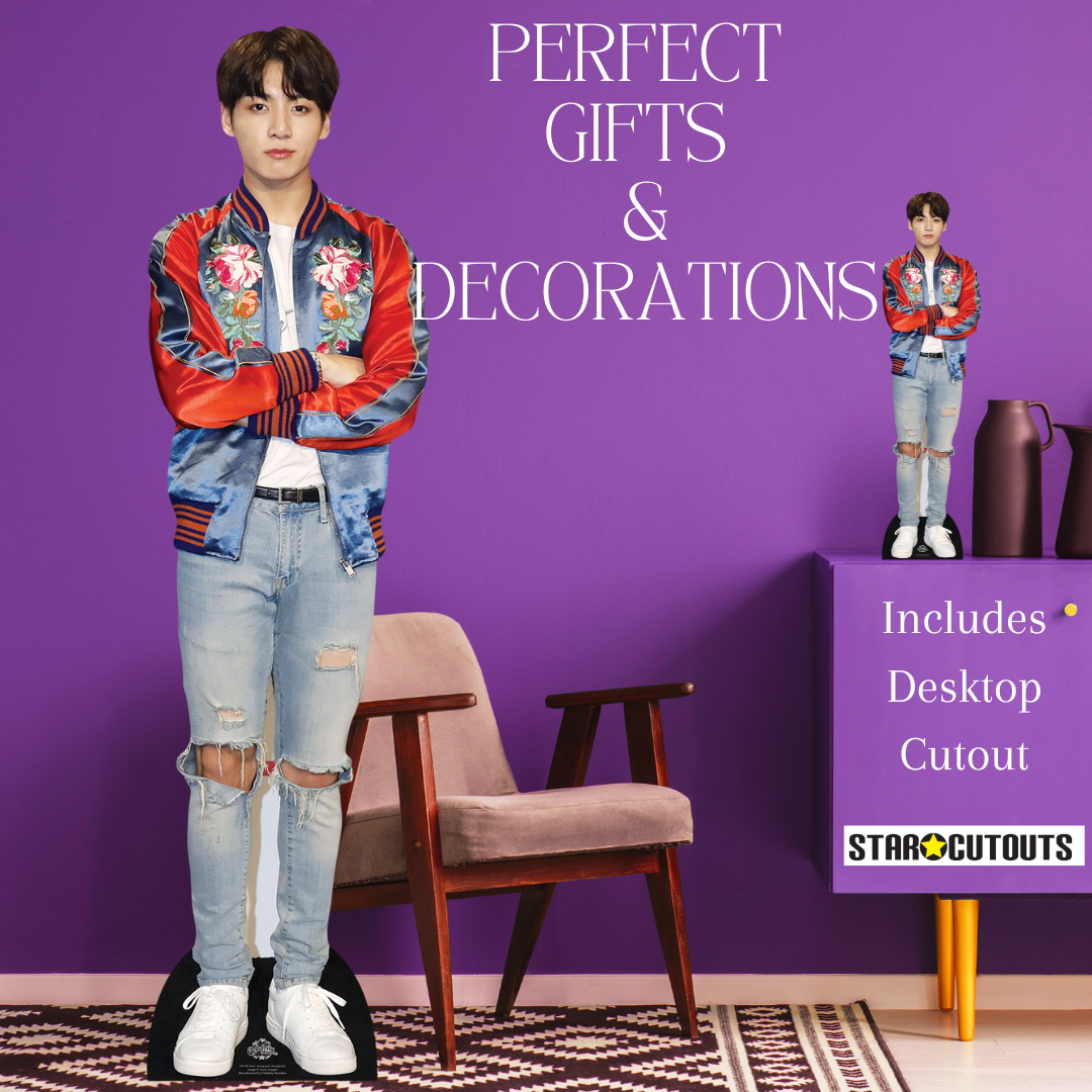 CS749 Jeon Jung-kook (Jungkook) Red Jacket BTS BANGTAN BOYS Height 178cm Lifesize Cardboard Cut Out With Mini