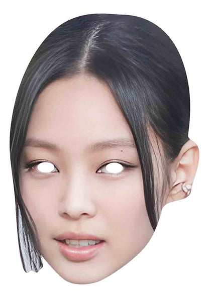 Jennie Black Pink Kpop Face Mask for Parties and Birthdays