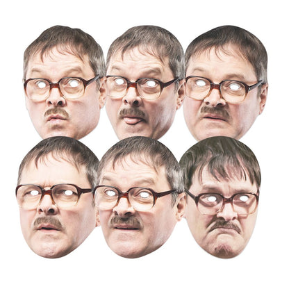 SMP460 Jim Emotions Friday Night Dinner  Variety Six Pack Cardboard Face Masks