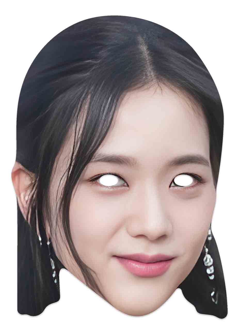 Jisoo Black Pink Kpop Face Mask for Parties and Birthdays