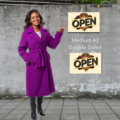 SCCORREX002 A2DS Medium Double Sided Printed Rigid Rectangle Board on Correx -  Poster, Sign Cardboard Cut Out Height 59.4cm