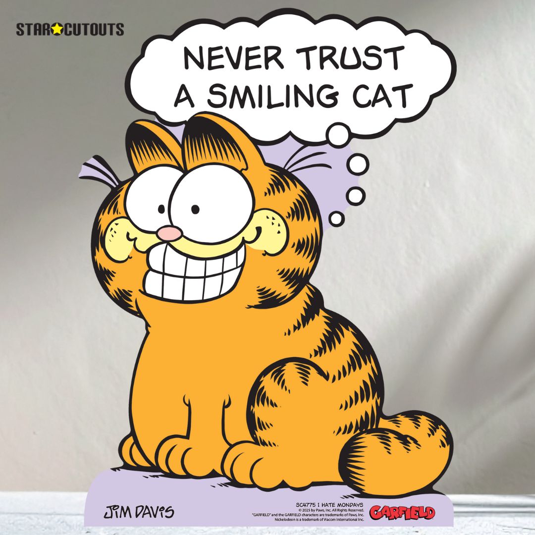 SC4775 Garfield 80s I Hate Mondays Star Mini  Multi Pack Bundle (Multi-Function) - Cardboard Cutout Height 64cm