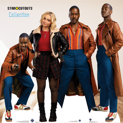 SC4462 15th Doctor Who Ncuti Gatwa Star Mini Cardboard Cut Out Height 91cm 