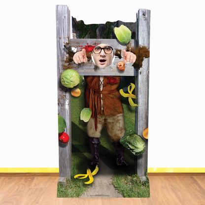 SC226 Medieval Stocks 'Stand In' Cardboard Cut Out Height 186cm