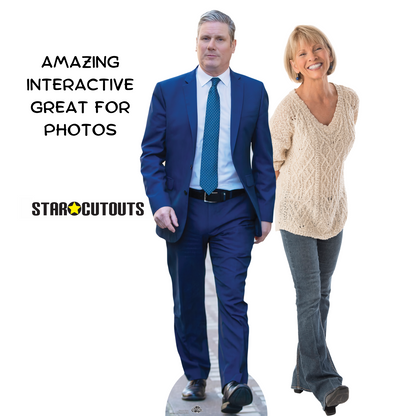 CS946 Keir Starmer Labour Height 175cm Lifesize Cardboard Cut Out With Mini