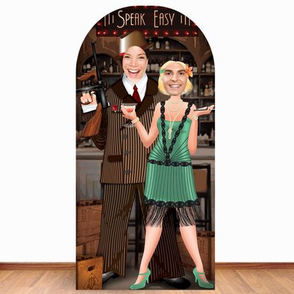SC682 Roaring 20's Stand In Cardboard Cut Out Height 191cm