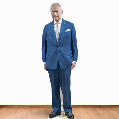 SC4118 King Charles Blue Suit Cardboard Cut Out Height 179cm