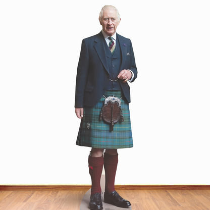SC4212 King Charles Kilt Cardboard Cut Out Height 180cm