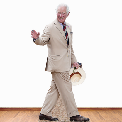 SC4475 King Charles Beige Suit Cardboard Cut Out Height 179cm