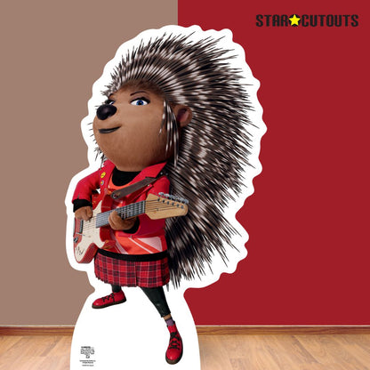 SC4083 Ash Porcupine Sing 2 Cardboard Cut Out Height 83cm