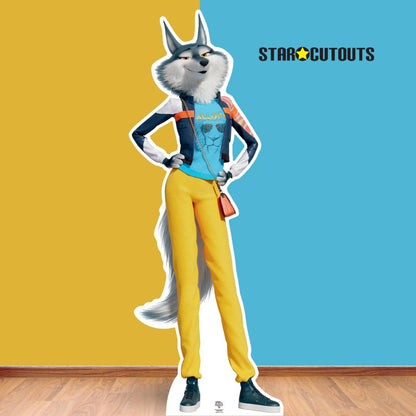 SC4086 Porsha Wolf Sing 2 Cardboard Cut Out Height 173cm