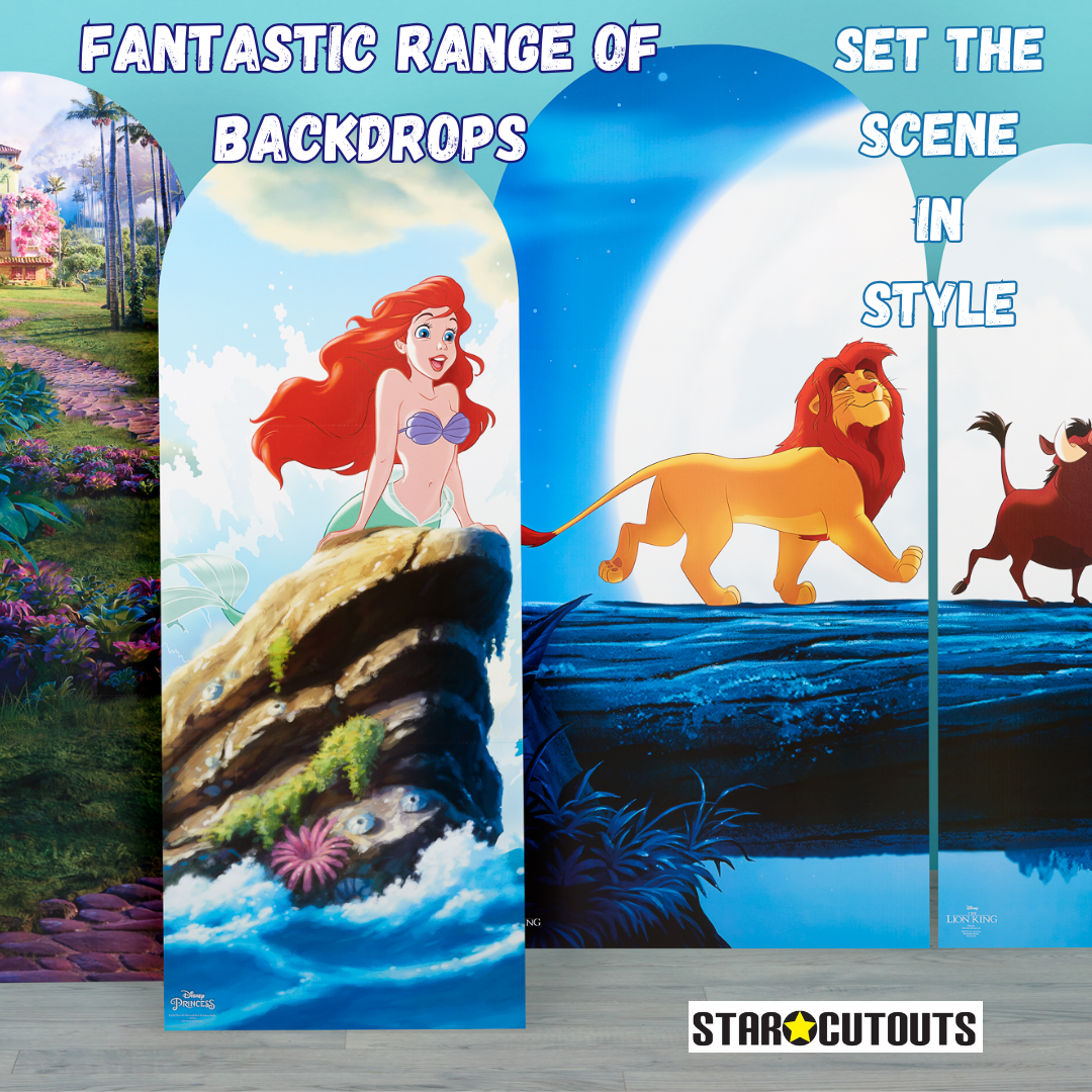 SQ010 Lion King Backdrop Double Cardboard Cut Out Height 195cm