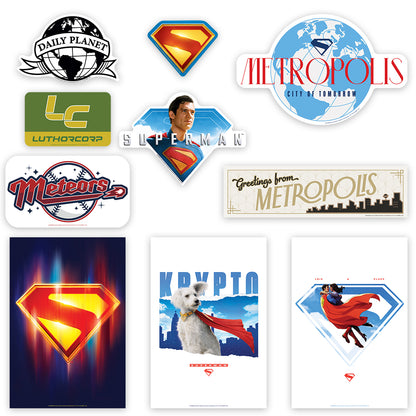 RD009 Superman Room Decoration Pack Logo Pack Height 40cm