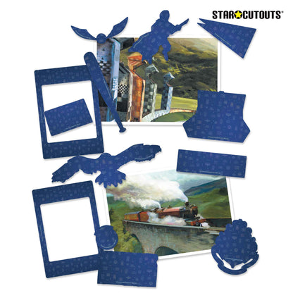 RD020 Harry Potter Room Decor Pack 15 PCs  Includes Golden Snitch, Prisoner of Azkaban Selfie Frame, Hogwarts Express Ticket & More