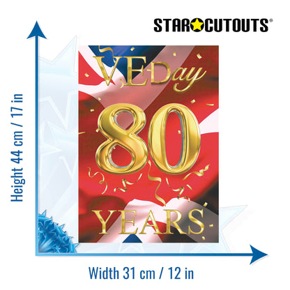 RD080 VE Day 80 Year Celebration Posters – Mixed 6 Pack Posters Height 44cm