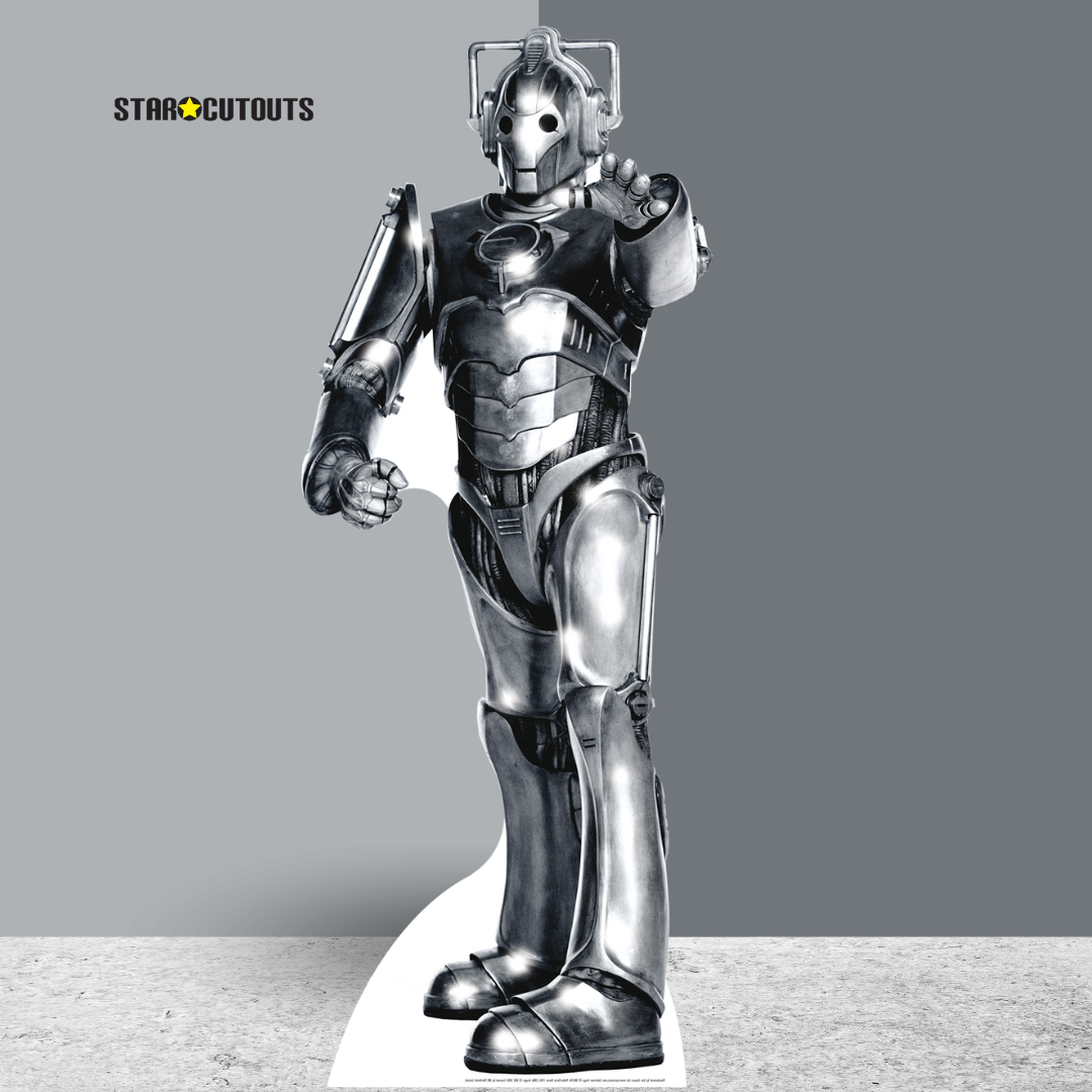 SC010 Cyberman Cardboard Cut Out Height 191cm