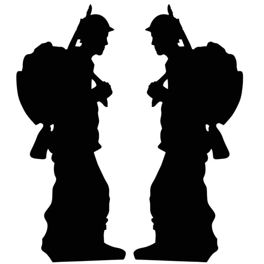 SC1136 Solider Silhouette Double Pack Cardboard Cut Out Height 175cm
