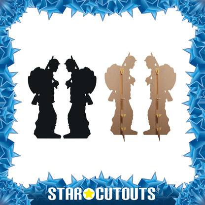 SC1136 Solider Silhouette Double Pack Cardboard Cut Out Height 175cm