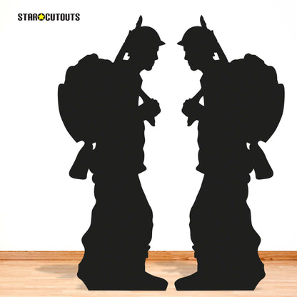 SC1136 Solider Silhouette Double Pack Cardboard Cut Out Height 175cm