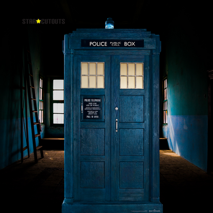 SC1188 13th Doctor Who TARDIS 2/3 Lifesize Carboard Cut Out Height 195cm