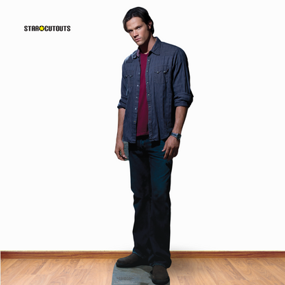 SC1350 Sam Winchester Red Shirt (Jared Padalecki Supernatural) Cardboard Cut Out Height 195cm