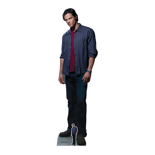 SC1350 Sam Winchester Red Shirt (Jared Padalecki Supernatural) Cardboard Cut Out Height 195cm