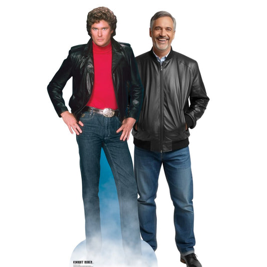 SC1381 Michael Knight David Hasselhoff Knight Rider Cardboard Cut Out Height 190cm