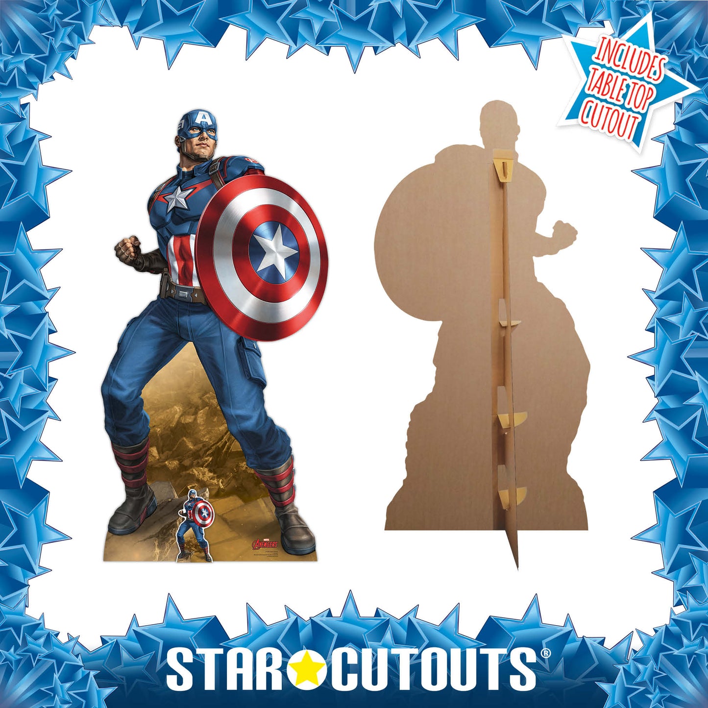 SC1409 Captain America Cardboard Cut Out Height 184cm