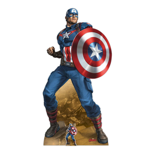 SC1409 Captain America Cardboard Cut Out Height 184cm