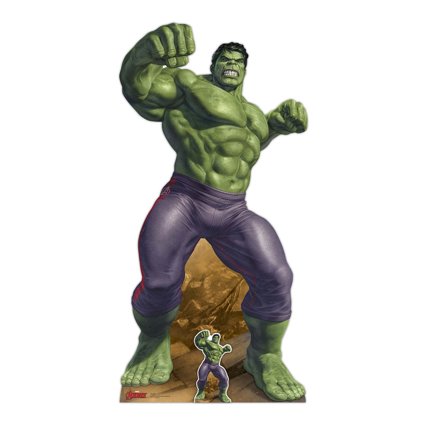 SC1413 The Incredible Hulk Comic Book Artwork Cardboard Cut Out Height 190cm