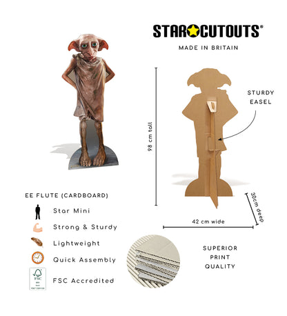 SC1483 Dobby - Star Mini Harry Potter Character Cardboard Cut Out Height 98cm