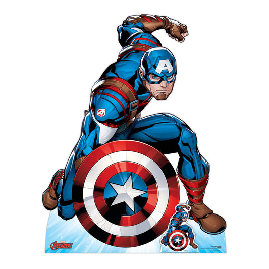 SC1587 Captain America First Avenger Cardboard Cut Out Height 131cm