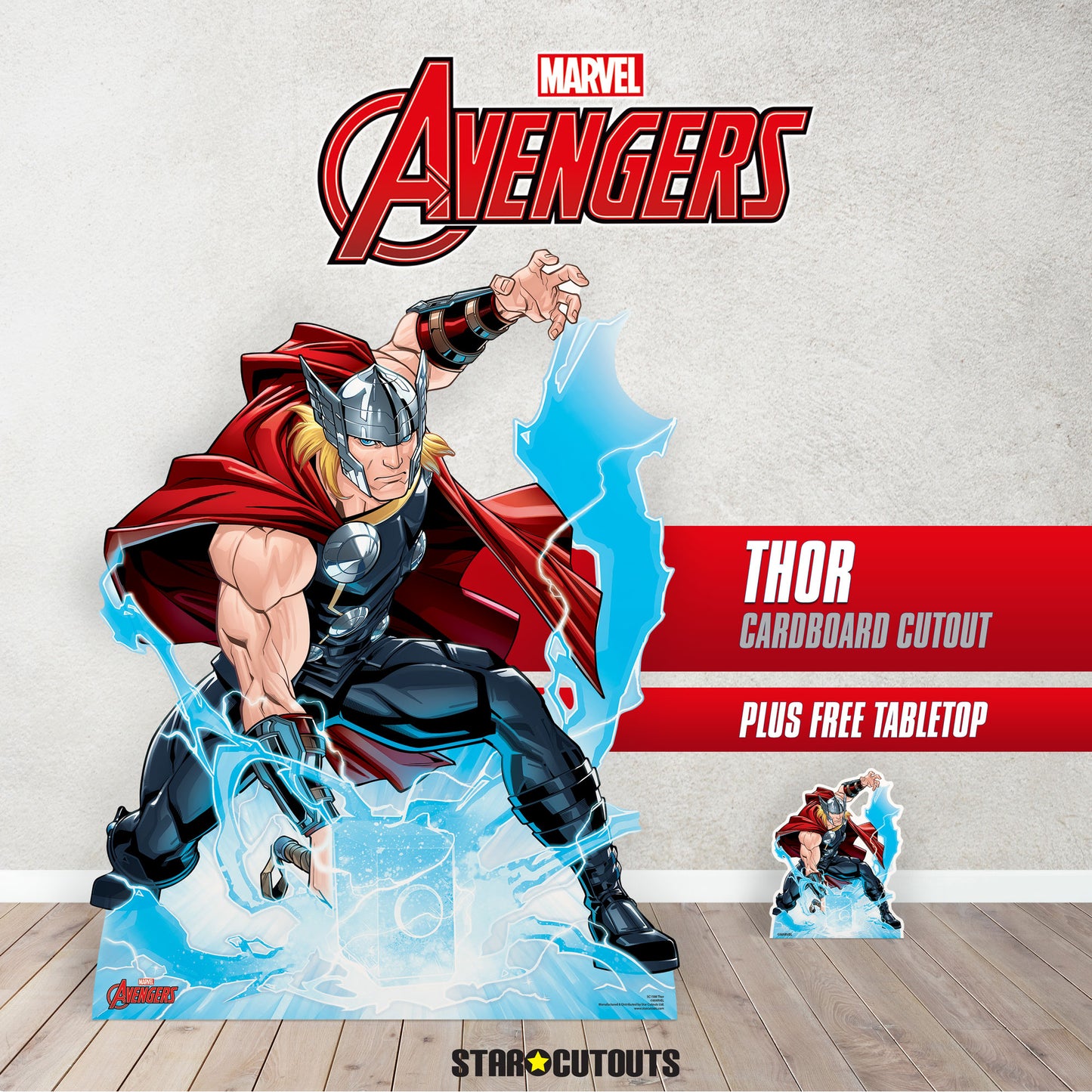 SC1588 Thor Call the Storm Cardboard Cut Out Height 133cm