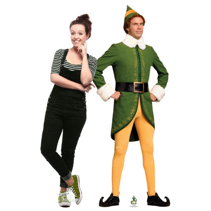 SC1670 Buddy the Elf Classic Christmas Hands On Hips Cardboard Cut Out Height 188cm
