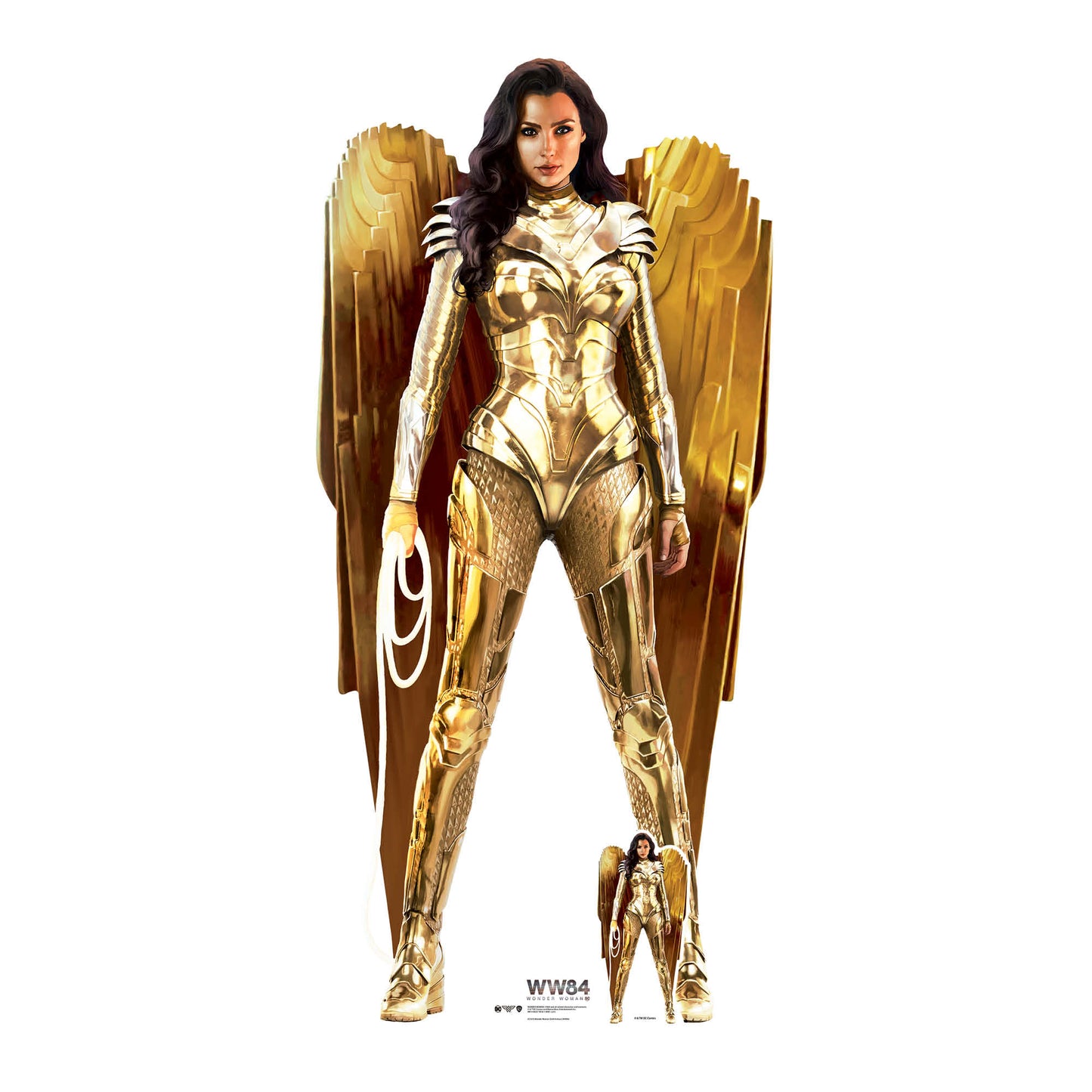 SC1672 Wonder Woman Gold Armour WW84 Cardboard Cut Out Height 186cm