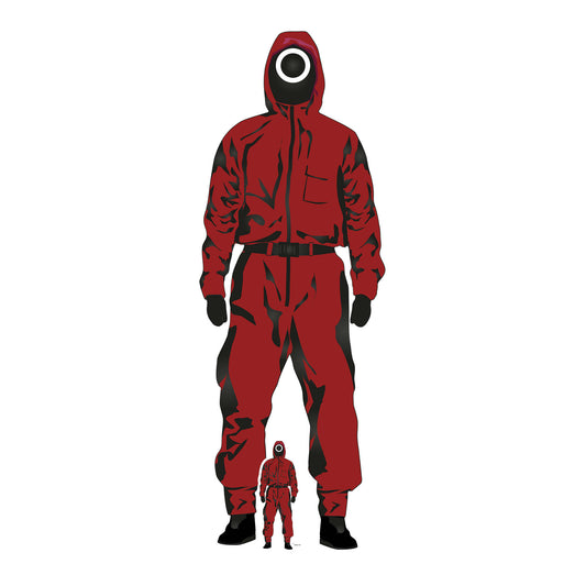 SC1678  Game Inspired Red Jumpsuit Cardboard Cut Out Height 183cm