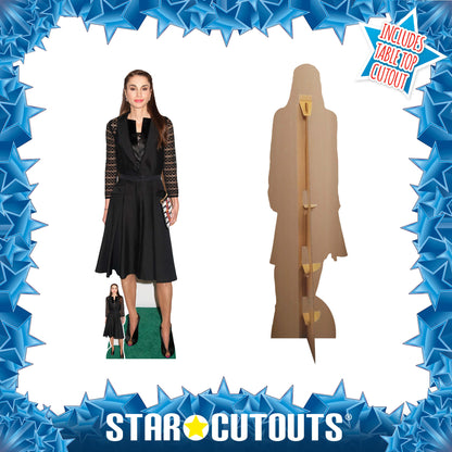 SC1693 Queen Rania of Jordan (Black Dress) Cardboard Cut Out Height 171cm