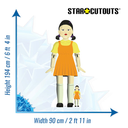 SC1694 Giant Doll Game Inspired Cardboard Cut Out Height 194cm