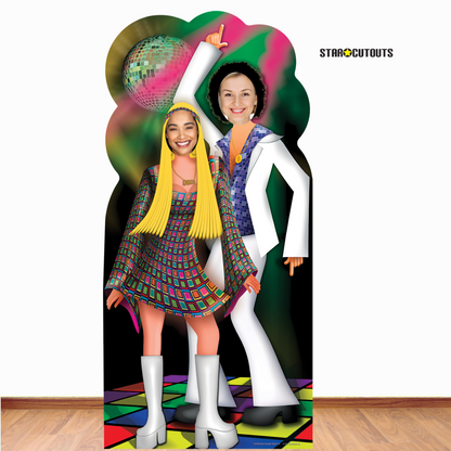 SC190 Disco Couple Stand- In Cardboard Cut Out Height 190cm