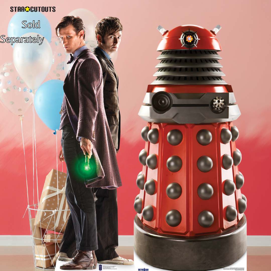SC204 Dalek Drone Red Cardboard Cut Out Height 182cm