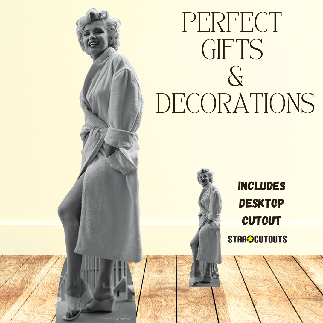 SC2382 Marilyn Monroe Bathrobe Cardboard Cut Out Height 176cm