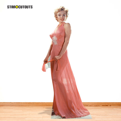 Marilyn Monroe Peach Night Gown Cardboard Cut Out Height 169cm
