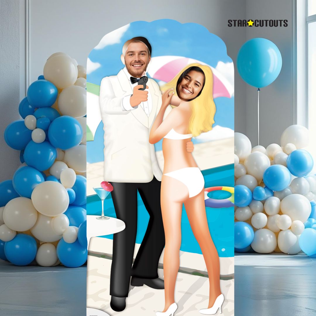 SC358 Secret Agent Stand-In Cardboard Cut Out Height 193cm