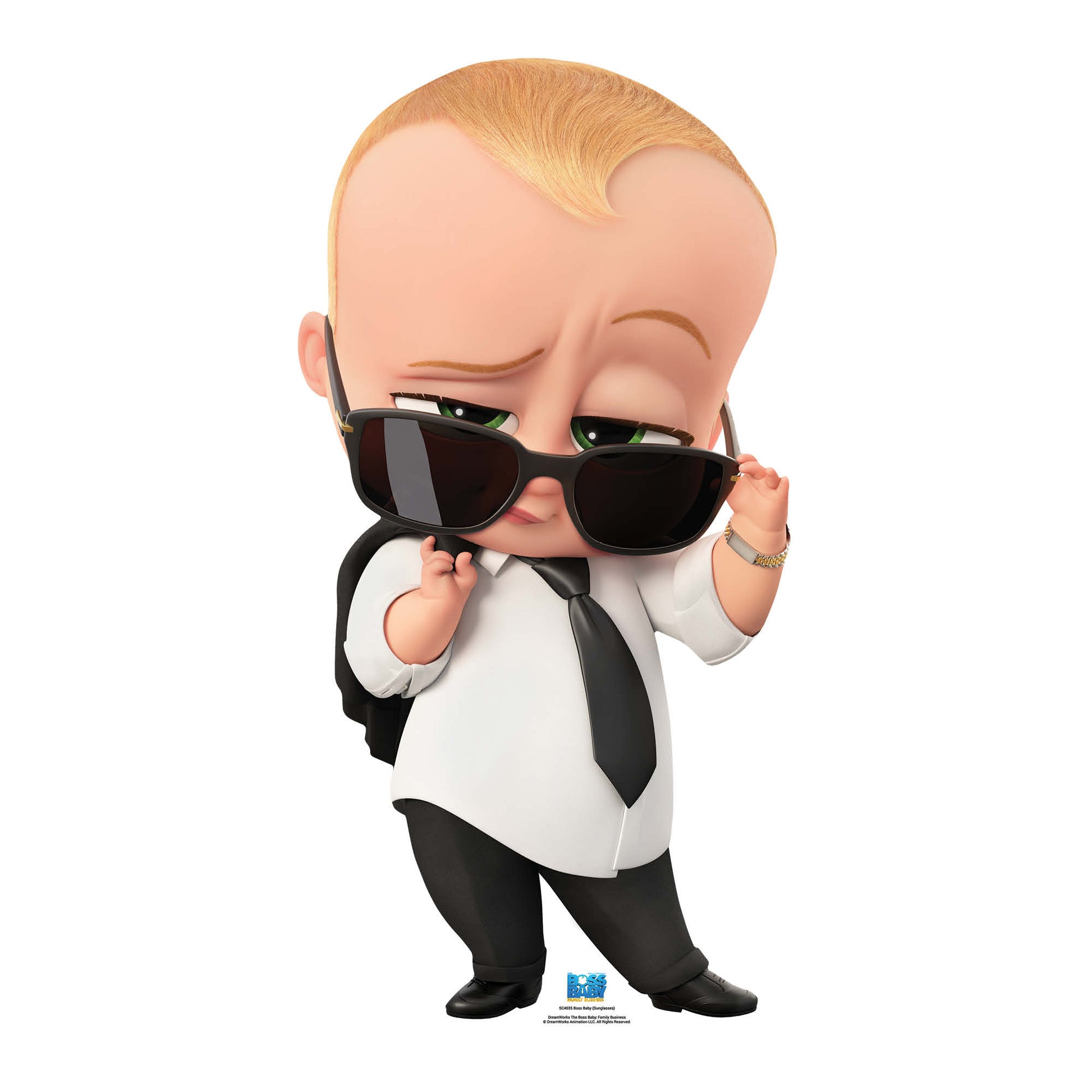SC4035 Boss Baby Sun Glasses Cardboard Cut Out Height 90cm - Star Cutouts
